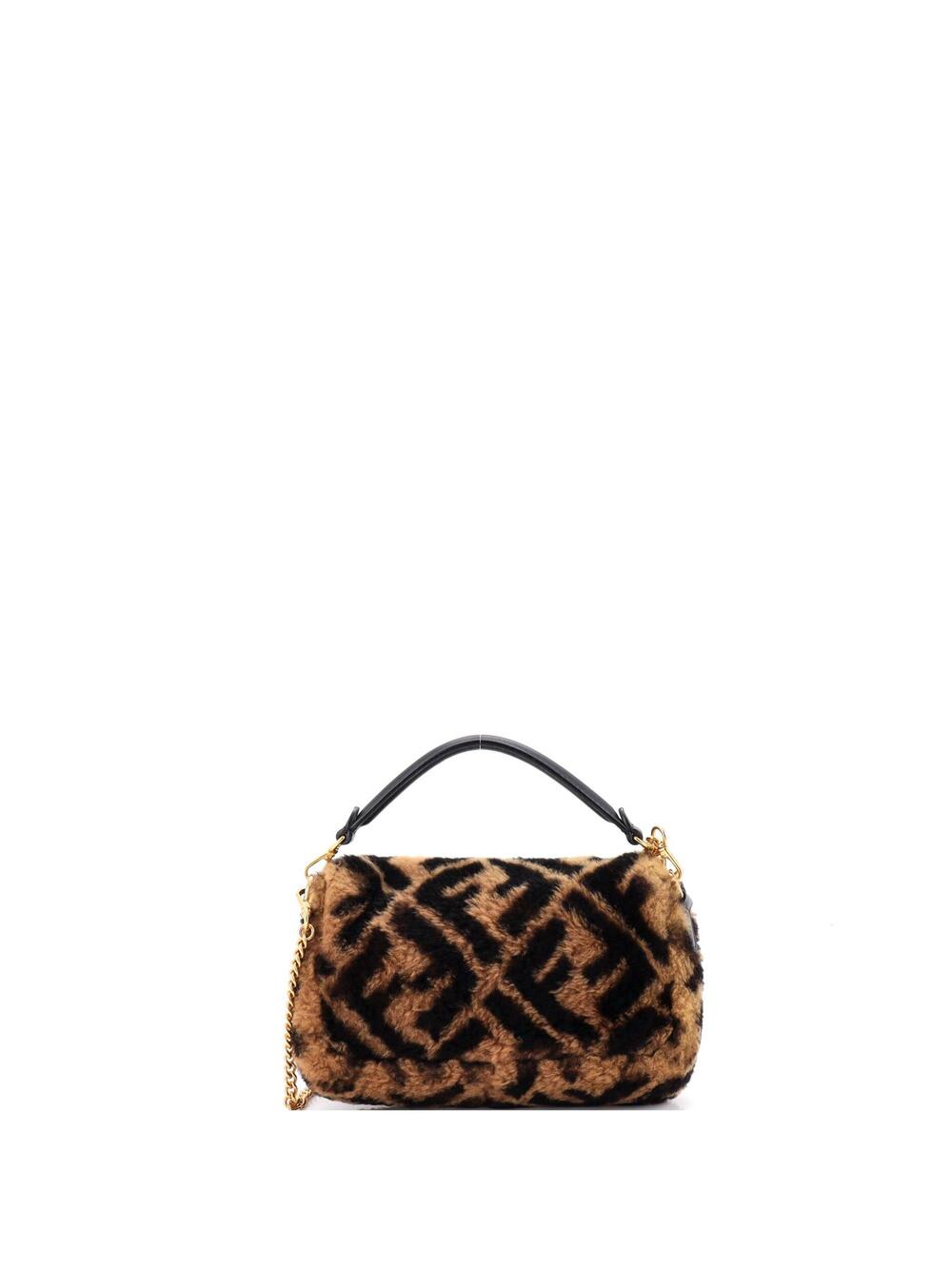 Fendi Baguette Nm Bag Zucca Shearling #294731F22B - Picture 3 of 7